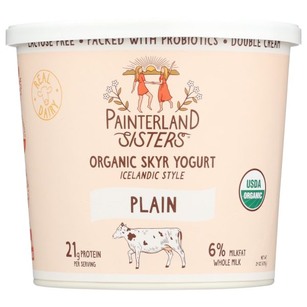 PAINTERLAND SISTERS: Plain Organic Skyr Yogurt, 24 oz