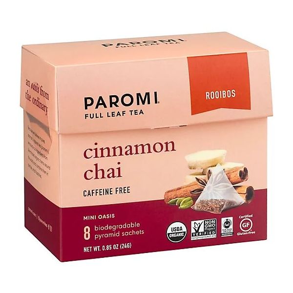 PAROMI TEA: Cinnamon Chai Tea, 8 bg