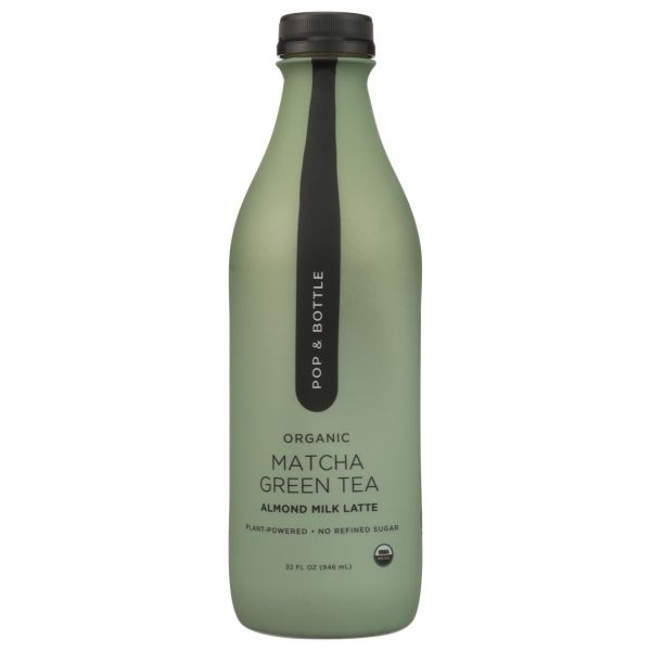 POP AND BOTTLE: Matcha Almond Latte, 32 fo