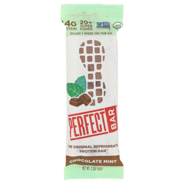 PERFECT FOODS: Chocolate Mint Bar, 2.3 oz