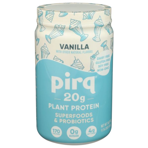 PIRQ: Vanilla Plant Protein Powder, 1.14 lb