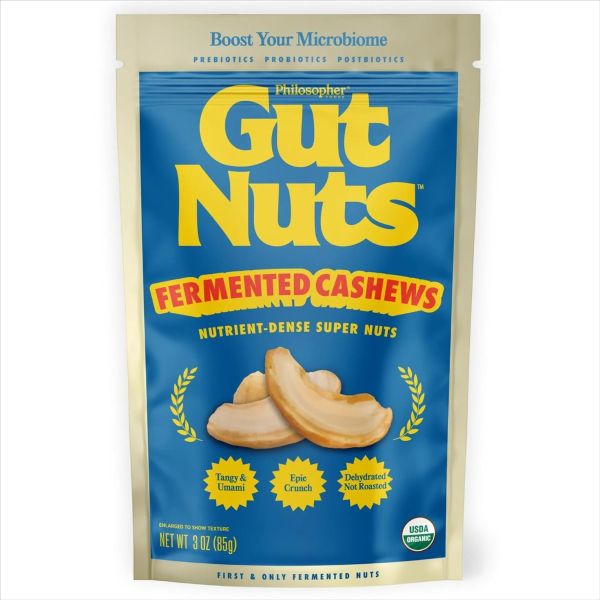 PHILOSOPHER FOODS: Gut Nuts Fermented Cashews, 3 oz