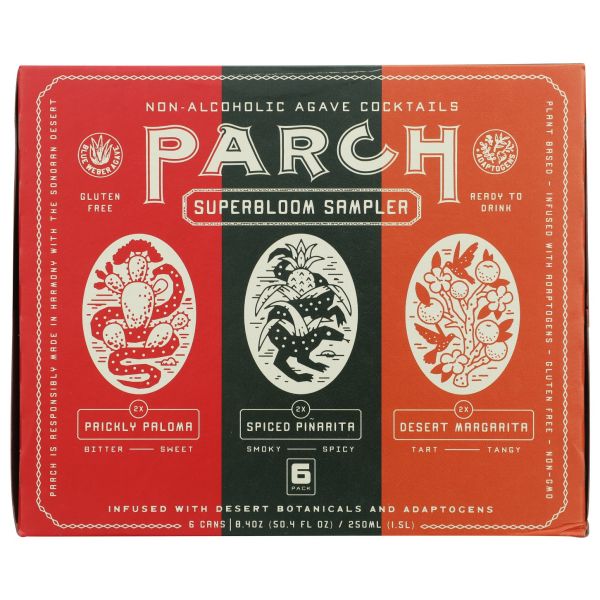 PARCH: Superbloom Sampler Cocktail 6 Count, 50.4 fo