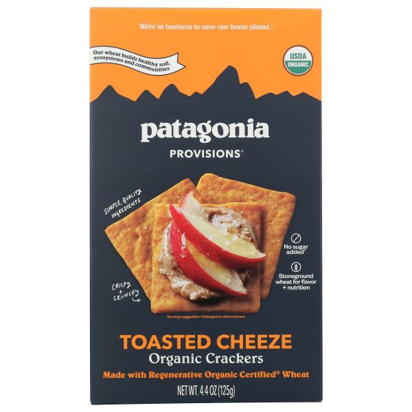 PATAGONIA PROVISIONS: Organic Toasted Cheeze Crackers, 4.4 oz
