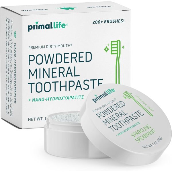 PRIMAL LIFE ORGANICS: Toothpowder Spearmint, 1 oz