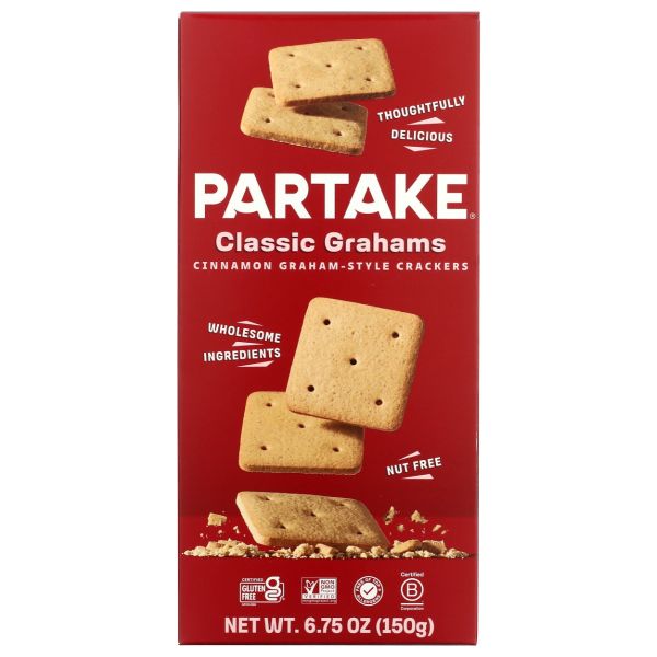 PARTAKE FOODS: Classic Grahams Crackers, 6.75 oz