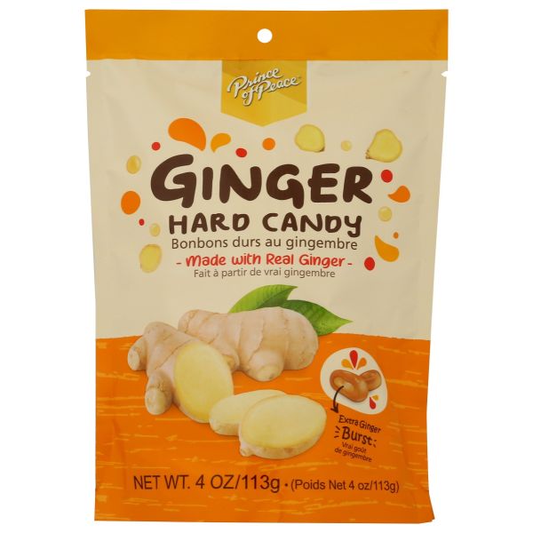 PRINCE OF PEACE: Ginger Hard Candy, 4 oz