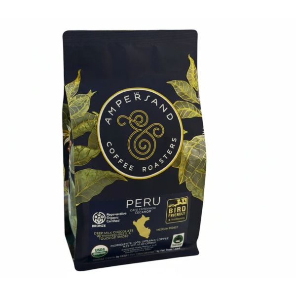 AMPERSAND COFFEE: Peru Whole Bean Coffee, 12 oz