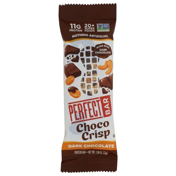 PERFECT FOODS: Dark Chocolate Choco Crisp Bar, 1.94 oz