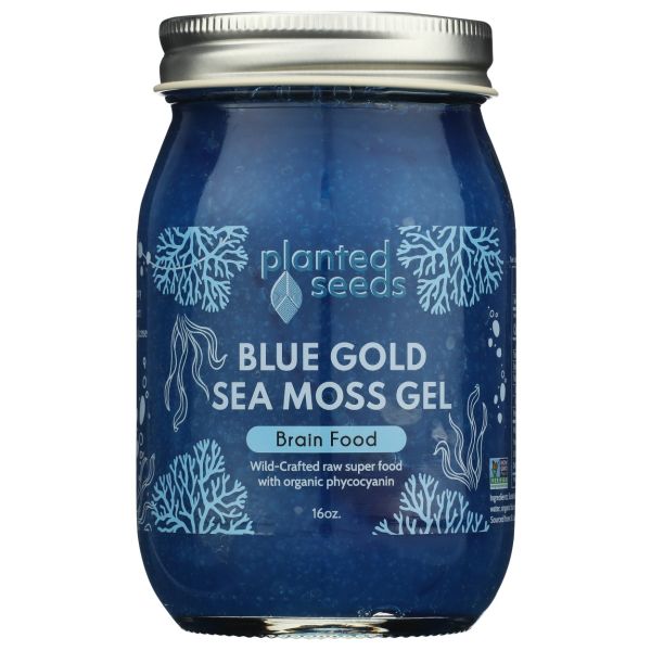 PLANTED SEEDS: Blue Gold Sea Moss Gel, 16 fo