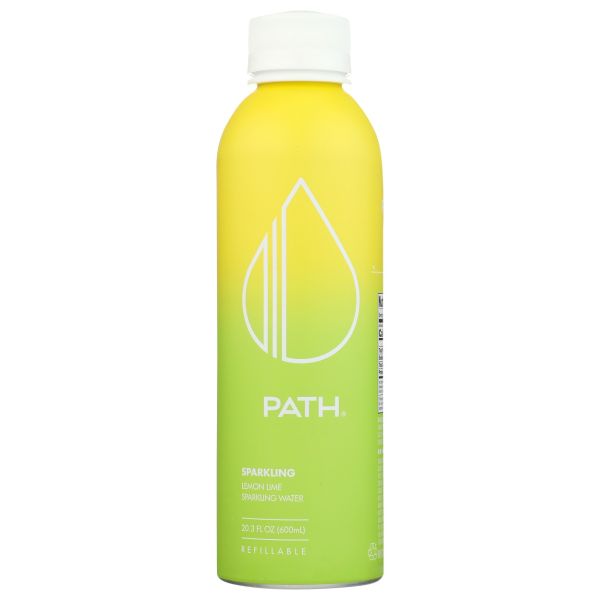 PATHWATER: Sparkling Lemon Lime Water, 20.3 fo