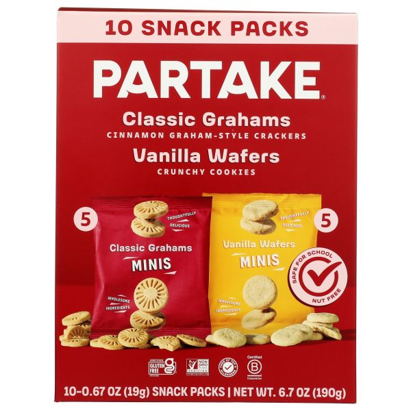 PARTAKE FOODS: Classic Grahams and Vanilla Wafers Variety Pack, 6.7 oz