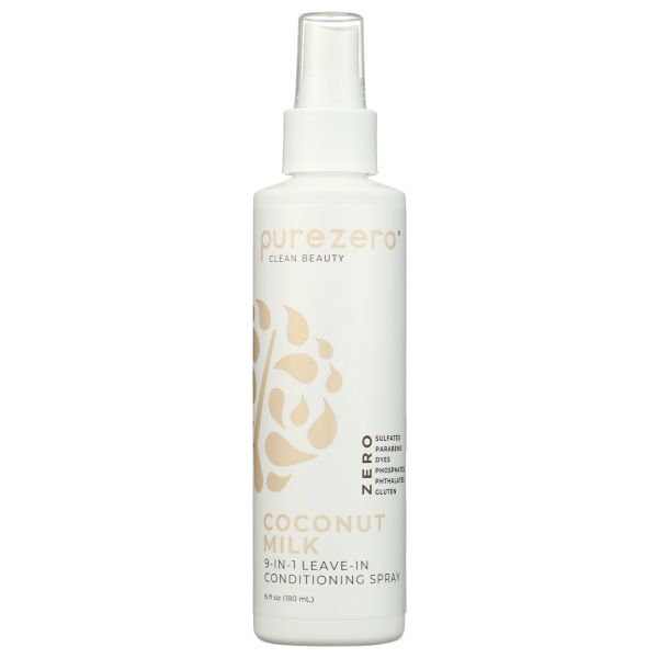 PUREZERO: Coconut Milk 9 in 1 Leave In Conditioner Spray, 6 oz