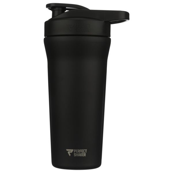 PERFECTSHAKER: Activ Shaker Steel Cup Black, 27 oz