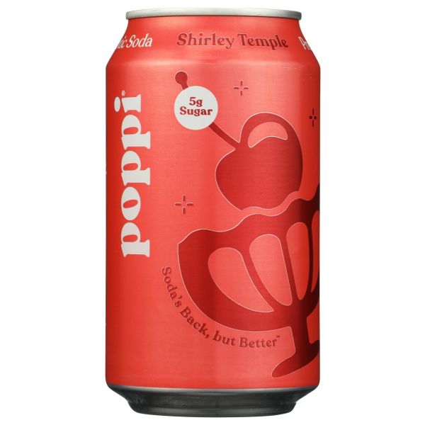POPPI: Shirley Temple Prebiotic Soda, 12 fo