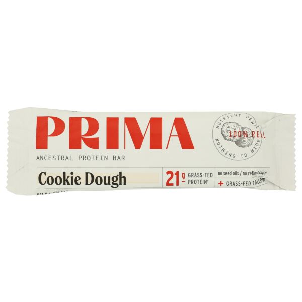 PRIMA: Cookie Dough Ancestral Protein Bar, 2 oz