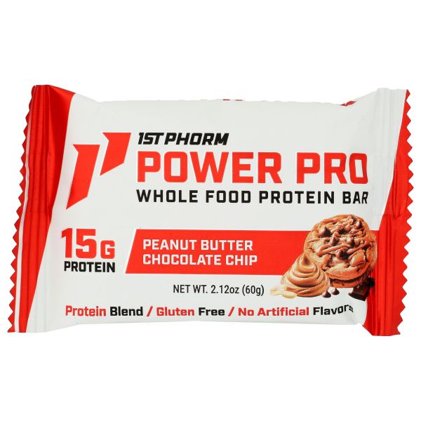 1ST PHORM: Peanut Butter Chocolate Chip Protein Bar, 2.12 oz
