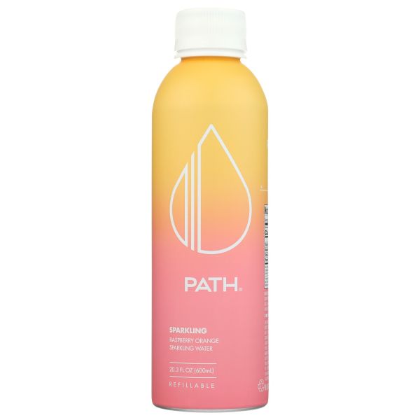 PATHWATER: Sparkling Raspberry Orange Water, 20.3 fo