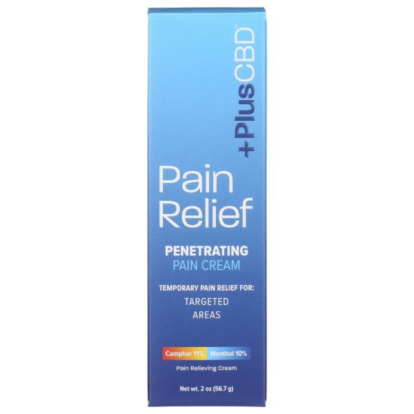PLUS CBD: CBD Pain Relief Penetrating Cream, 2 oz