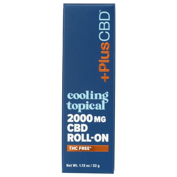 PLUS CBD: CBD Roll On 2000mg Cooling Topical, 1.13 fo