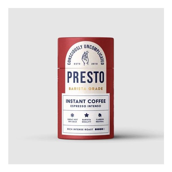 PRESTO COFFEE: Espresso Intenso Instant Coffee, 3.17 oz
