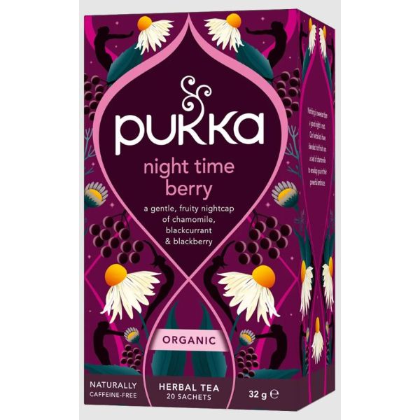 PUKKA HERBS: Night Time Berry Herbal Tea, 20 bg