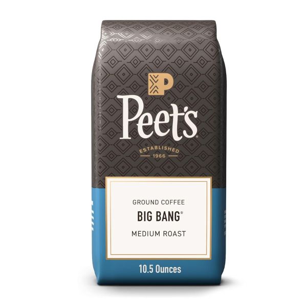 PEETS COFFEE: Big Bang Medium Roast Ground Coffee, 10.5 oz