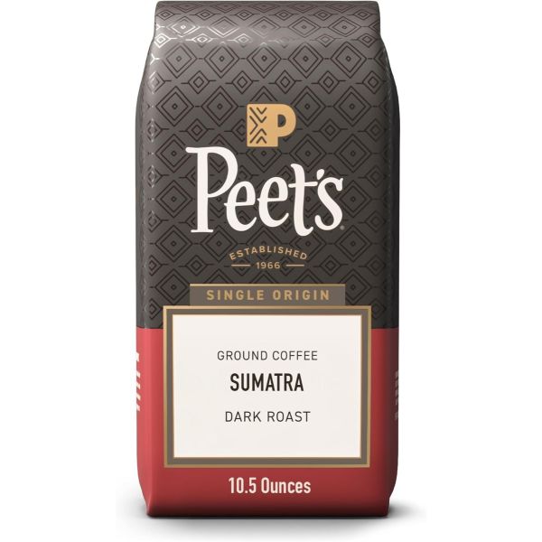 PEETS COFFEE: Sumatra Ground Dark Roast Coffee, 10.5 oz