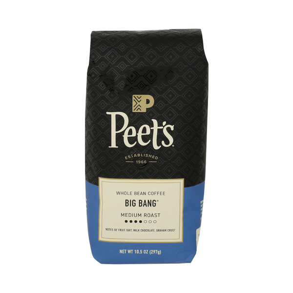 PEETS COFFEE: Big Bang Whole Bean Medium Roast Coffee, 10.5 oz