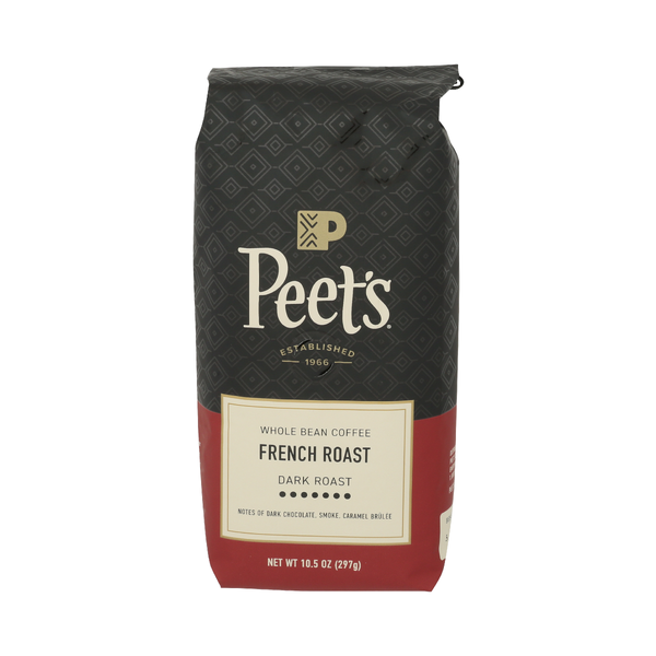 PEETS COFFEE: French Roast Whole Bean Dark Roast Coffee, 10.5 oz