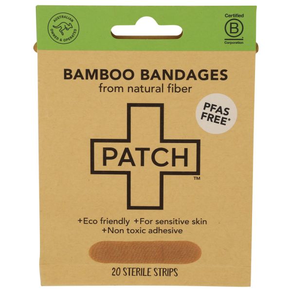 PATCH: Bamboo Strip Bandages, 20 pc