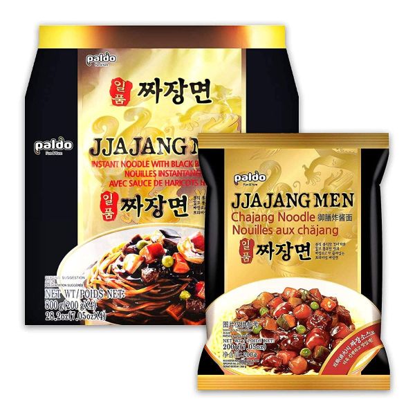 PALDO: Jjajangmen Chajang Noodle 4 Count, 28.2 oz