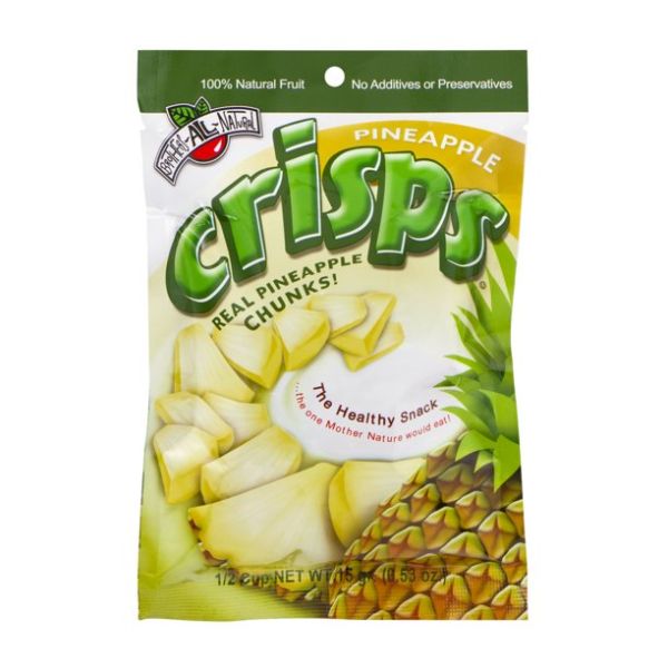 BROTHERS ALL NATURAL: Pineapple Crisps Real Pineapple Chunks, 0.53 oz