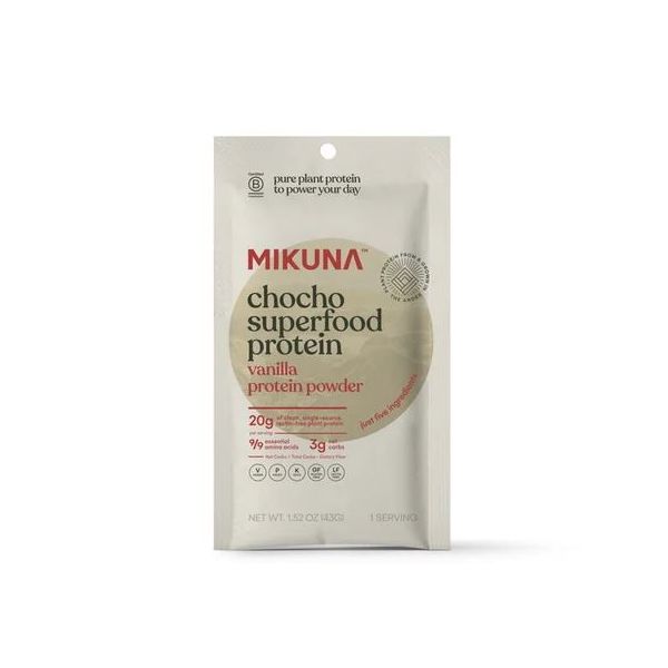 MIKUNA: Vanilla Chocho Protein Powder, 1.52 oz