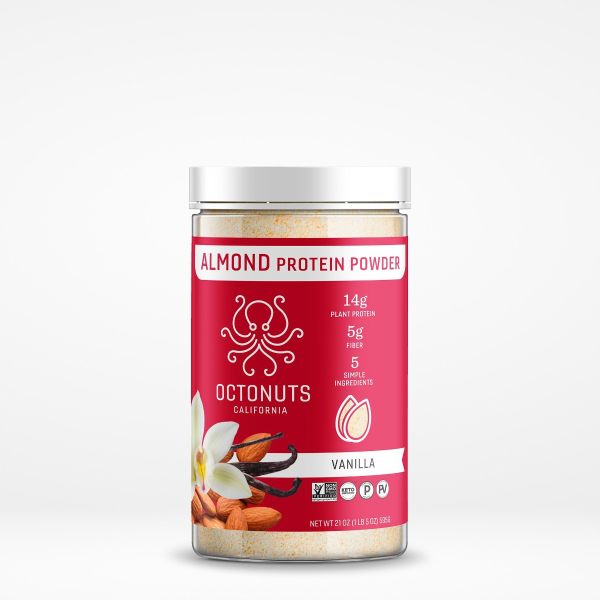 OCTONUTS: Protein Powder Almnd Vanl, 21 oz