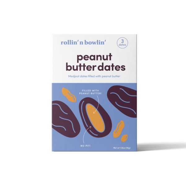 ROLLIN N BOWLIN: Dates Peanut Butter Fill, 1.8 oz