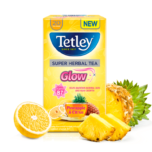 TETLEY: Tea Herbal Pineapple & Citrus, 1.41 oz