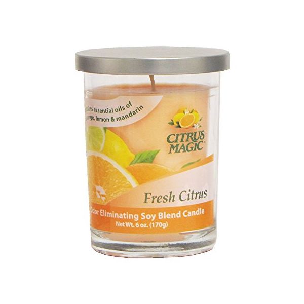 CITRUS MAGIC: Odor Eliminating Candle Citrus, 6 oz