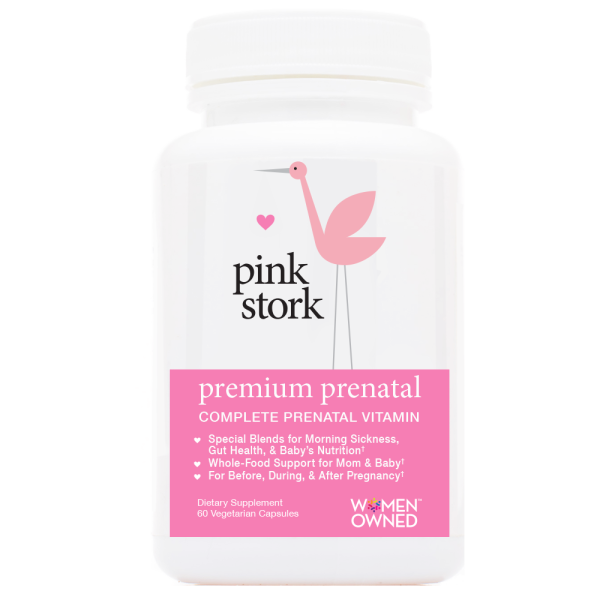 PINK STORK: Premium Prenatal Vitamin, 60 cp