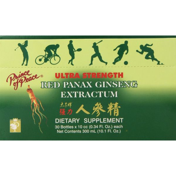 Prince of Peace Red Panax Ginseng Extractum Ultra Strength, 30 Bottles
