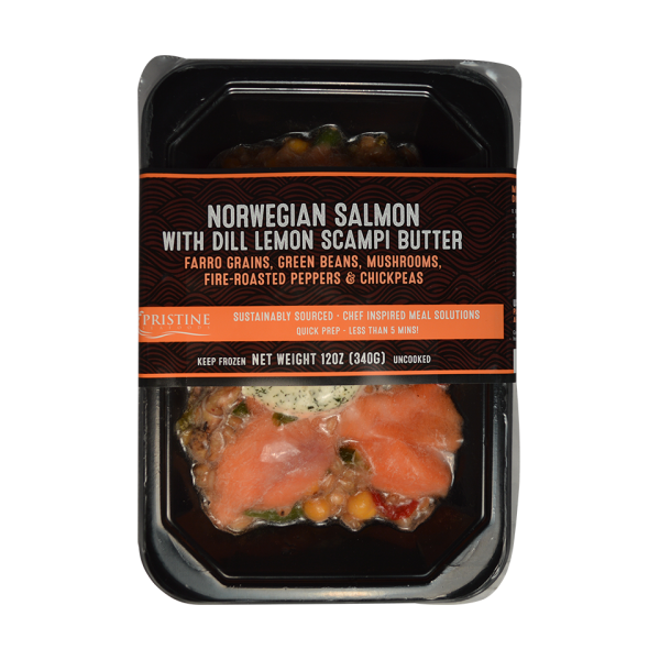 PRISTINE SEAFOODS: Salmon Norwegn Lemon Dill, 12 oz