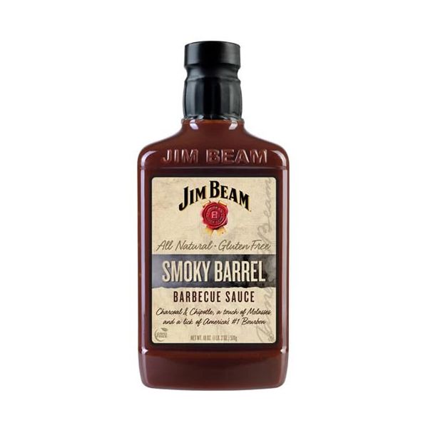 JIM BEAM: Sauce Bbq Smoky Barrel, 18 oz