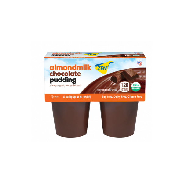 Zen Chocolate And Almond Pudding 4 Pack