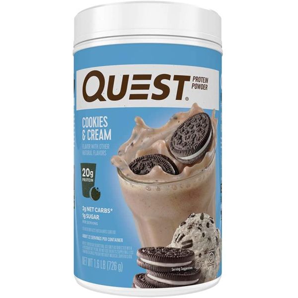 QUEST: Cookies And Cream Protein Powder, 1.6 lb