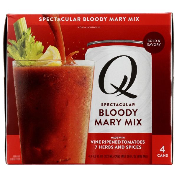 Q TONIC: Bloody Mary Mix 4Pk, 30 fo