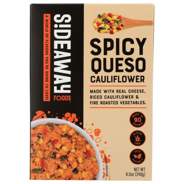 SIDEAWAY FOODS: Spicy Queso Cauliflower, 8.5 oz