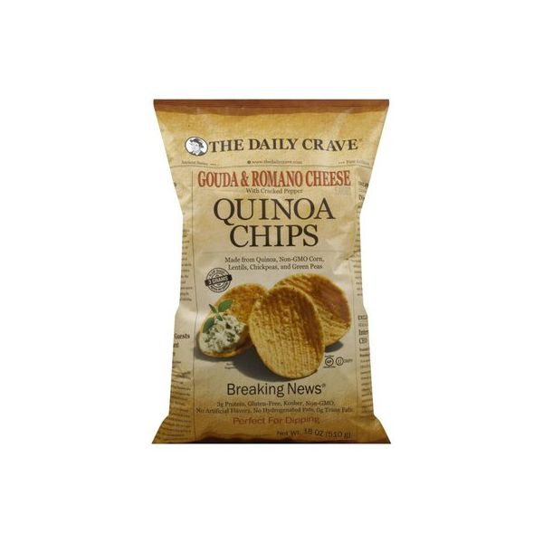 THE DAILY CRAVE: Quinoa Chips Gouda and Romano Cheese, 18 oz
