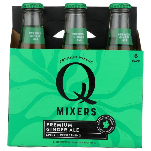 Q TONIC: Ginger Ale Soda 6 Count, 40.2 fo