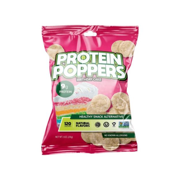PROTEIN POPPERS: Birthday Cake Chips, 1 oz