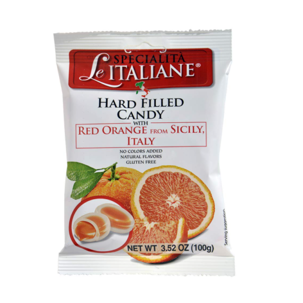 LE SPECIALITA ITALIANE: Hard Filled Candy With Red Orange, 3.52 oz